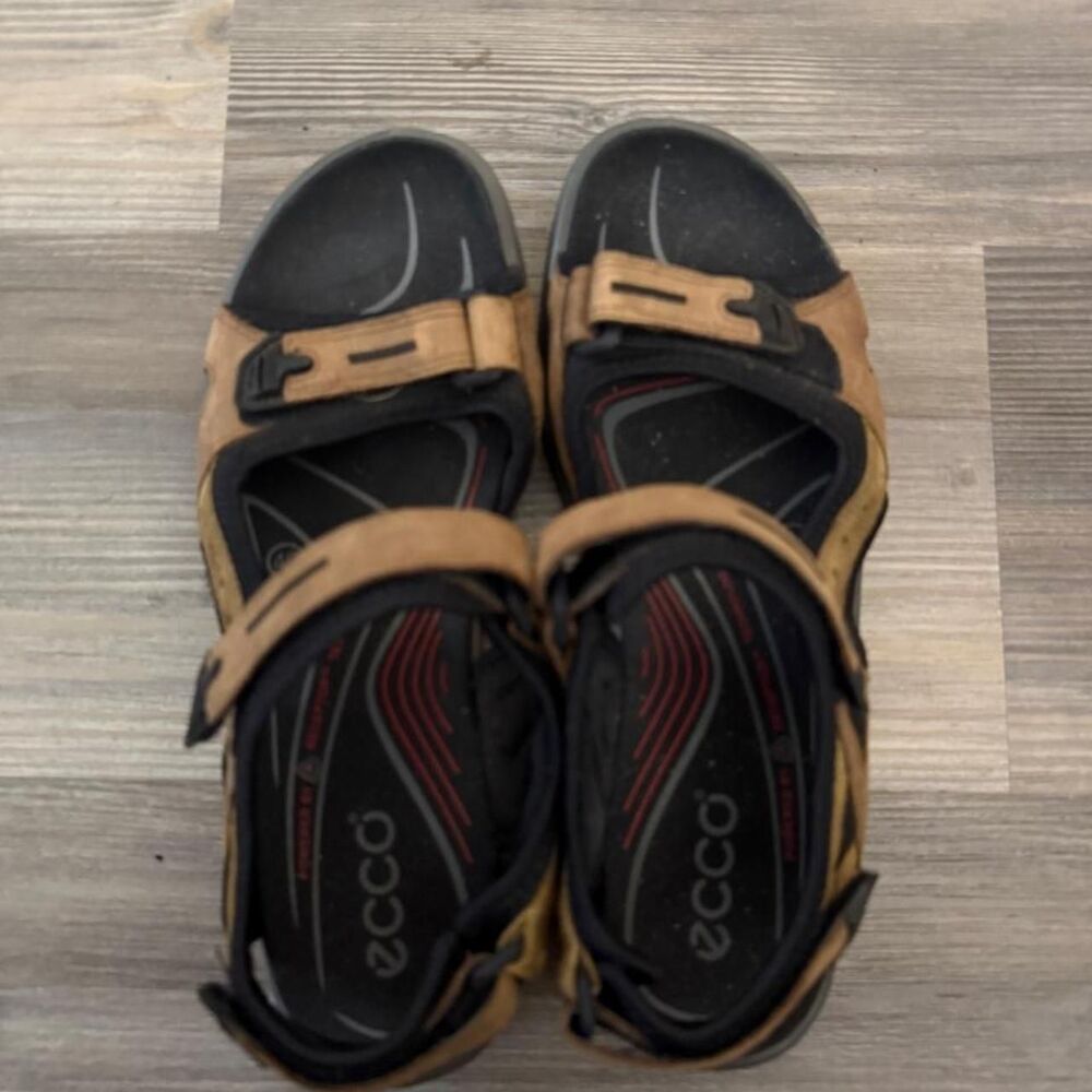 Ecco Women's Brown and Tan Sandals